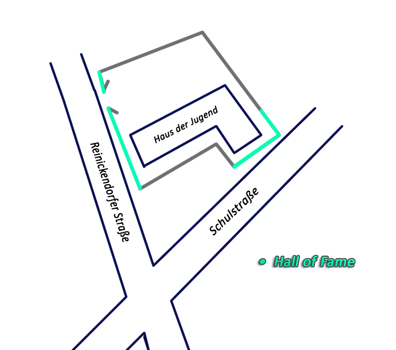 Lageplan Hall of Fame